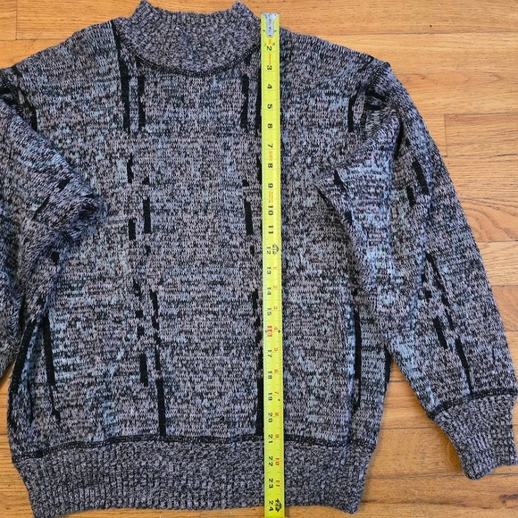 Vintage Generra 80s 90s Womens Pullover Knitted Sweater Abstract Geometric SZ LG - Picture 3 of 6
